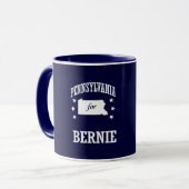 PENNSYLVANIA FÜR BERNIE-SANDPAPIERSCHLEIFMASCHINEN TASSE (Vorderseite Links)