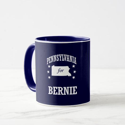 PENNSYLVANIA FÜR BERNIE-SANDPAPIERSCHLEIFMASCHINEN TASSE (Vorderseite Links)