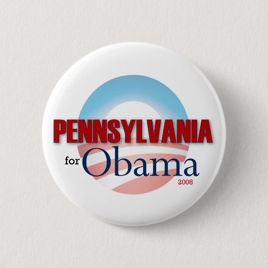 PENNSYLVANIA für Obama Button (Vorderseite)