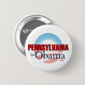 PENNSYLVANIA für Obama Button (Vorne & Hinten)