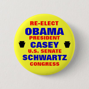 Pennsylvania für Obama Casey Schwartz Button