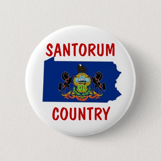 Pennsylvania für Santorum Button (Vorderseite)