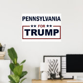 Pennsylvania für Trump Poster (Heimbüro)
