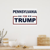 Pennsylvania für Trump Poster (Küche)