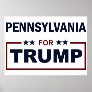 Pennsylvania für Trump Poster