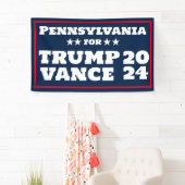 Pennsylvania für Trump Vance 2024-Banner Banner (Insitu)