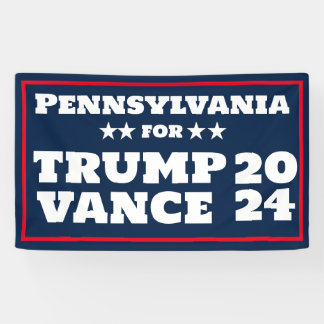 Pennsylvania für Trump Vance 2024-Banner Banner