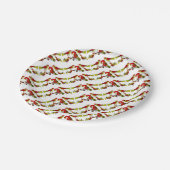 Pennsylvania Geflügel der Volkskunst Pappteller (Schrägansicht)