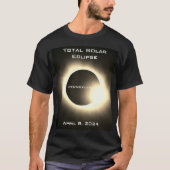 PENNSYLVANIA Gesamte Sonnenfinsternis 8. April 202 T-Shirt (Vorderseite)