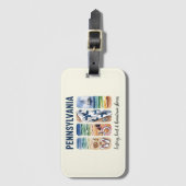 Pennsylvania - Geschichte, Wärme und Heimat Gepäckanhänger (Vorderseite Vertikal)