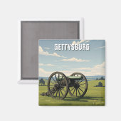 Pennsylvania Gettysburg Travel Magnet (Vorderseite/Rückseite)