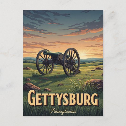 Pennsylvania Gettysburg Travel Postkarte (Vorderseite)