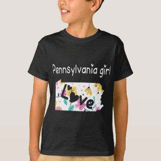 Pennsylvania Girl I Liebe Pennsylvania Zuhause Gif T-Shirt