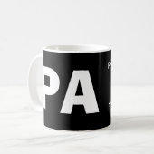 Pennsylvania* große schwarze Tasse PAs (Vorderseite Links)