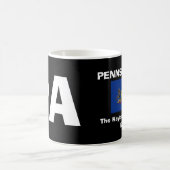 Pennsylvania* große schwarze Tasse PAs (Mittel)