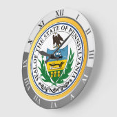 Pennsylvania Große Wanduhr (Winkel)