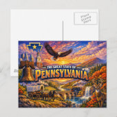 Pennsylvania Grußkarte Postkarte (Vorne/Hinten)