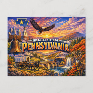 Pennsylvania Grußkarte Postkarte