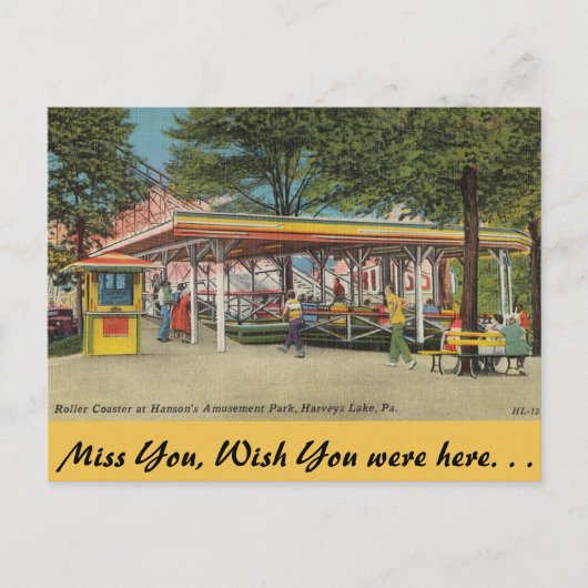 Pennsylvania, Hanson Amusement Park Postkarte (Vorderseite)