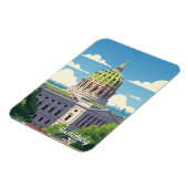 Pennsylvania Harrisburg Travel Magnet (Linke Seite)