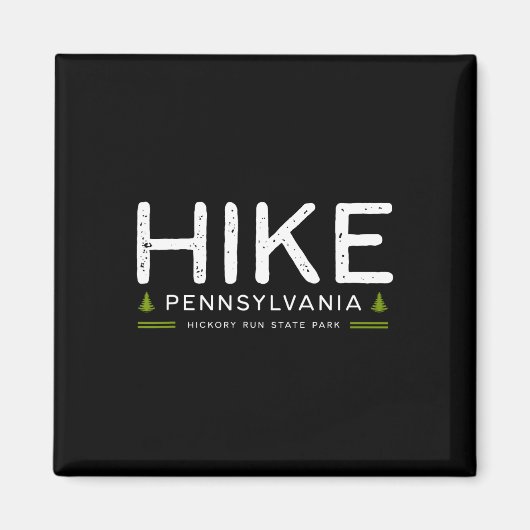 Pennsylvania Hickory Run State Park Wanderung Baum Magnet (Vorne)