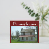 Pennsylvania Historische Zuhause Postkarte (Stehend Vorderseite)