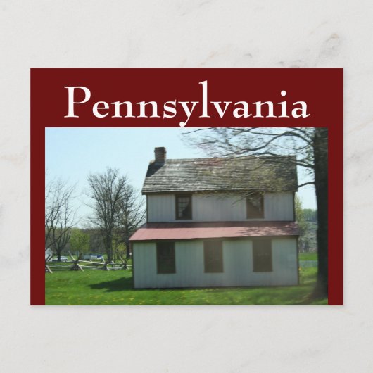 Pennsylvania Historische Zuhause Postkarte (Vorderseite)