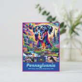 Pennsylvania Historischer Charme Ikonisch Postkarte (Stehend Vorderseite)