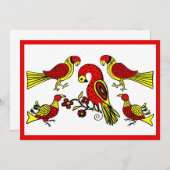 Pennsylvania Hochzeit deutscher Volkskunst-Vögel (Vorne/Hinten)