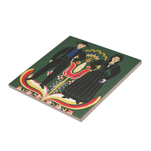 Pennsylvania-Holländer Fliese (Seite)