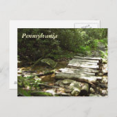 Pennsylvania Holzbrücke Postkarte (Vorne/Hinten)