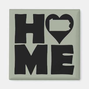Pennsylvania Home Heart State Kühlschrankmagnet
