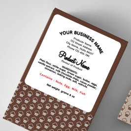 PENNSYLVANIA Hütte Lebensmittelkennzeichnung Quadratischer Aufkleber