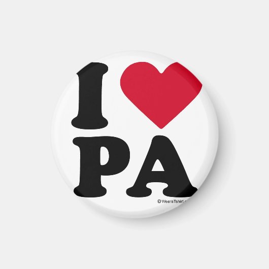 PENNSYLVANIA - "I LIEBE PA" "I LIEBE PENNSYLVANIA" MAGNET (Vorne)