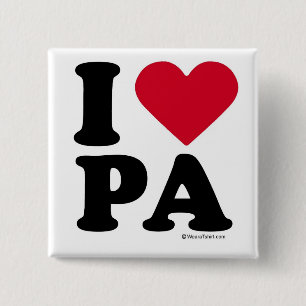PENNSYLVANIA - "ICH LIEBE-PA" "ICH LIEBE BUTTON
