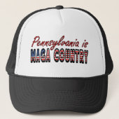 Pennsylvania ist MAGA Country Trump Trucker Hat Truckerkappe (Vorderseite)