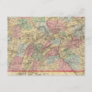 Pennsylvania Karte von Mitchell