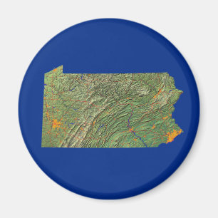 Pennsylvania-Karten-Magnet Magnet