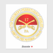 Pennsylvania Kavallerie Aufkleber (Blatt)