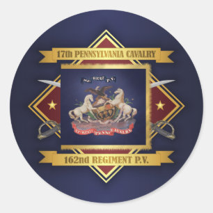 Pennsylvania Kavallerie Runder Aufkleber