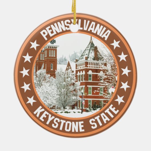 Pennsylvania Keramik Ornament (Hinten)