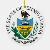 Pennsylvania Keramik Ornament (Hinten)