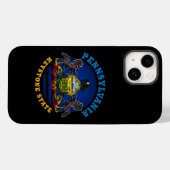PENNSYLVANIA KEYSTONE STAAT FLAG Case-Mate iPhone HÜLLE (Rückseite (Horizontal))
