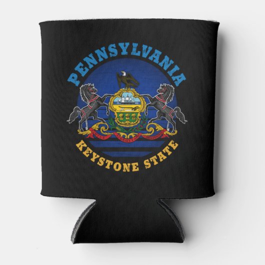 PENNSYLVANIA KEYSTONE STAAT FLAG DOSENKÜHLER (Vorderseite)