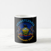 PENNSYLVANIA KEYSTONE STAAT FLAG KAFFEETASSE (Mittel)