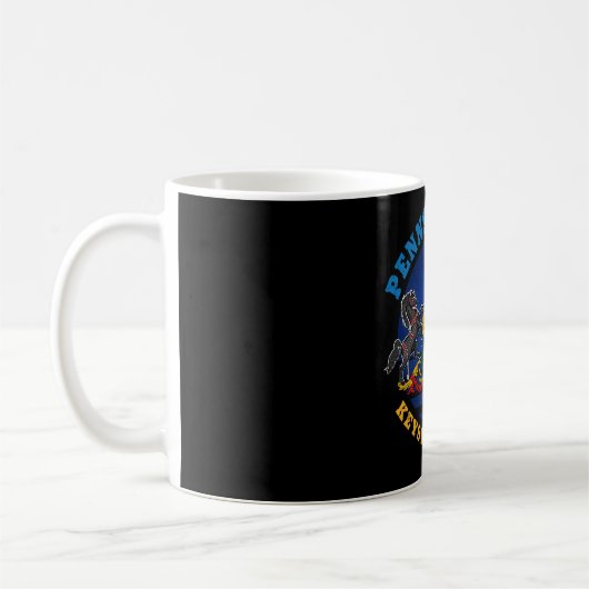 PENNSYLVANIA KEYSTONE STAAT FLAG KAFFEETASSE (Links)