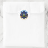 PENNSYLVANIA KEYSTONE STAAT FLAG RUNDER AUFKLEBER (Tasche)