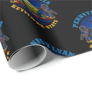 PENNSYLVANIA KEYSTONE STATE-FLAGGE GESCHENKPAPIER