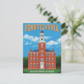 Pennsylvania Keystone State Postkarte (Stehend Vorderseite)