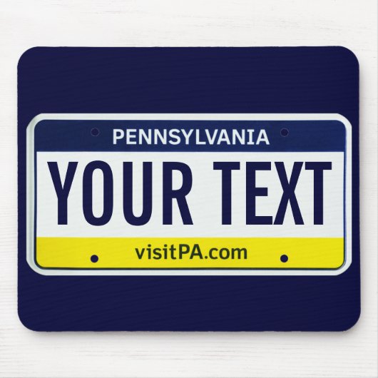 Pennsylvania-Kfz-KennzeichenMausunterlage Mousepad (Vorne)